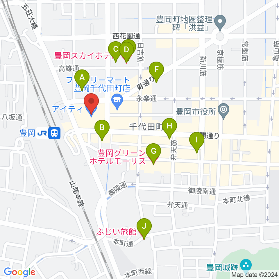 FM JUNGLE周辺のホテル一覧地図