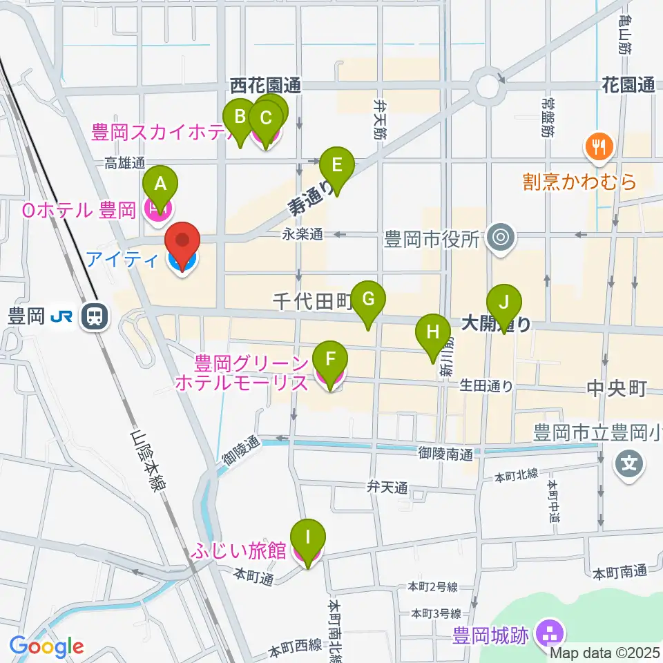 FM JUNGLE周辺のホテル一覧地図