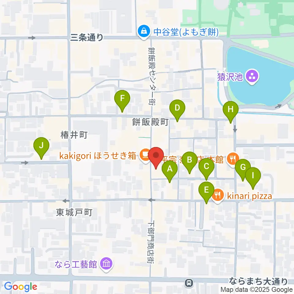 ならどっとFM周辺のホテル一覧地図