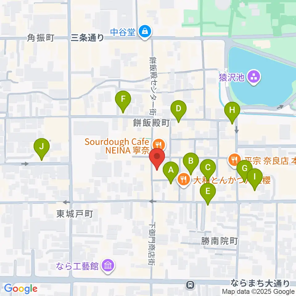 ならどっとFM周辺のホテル一覧地図