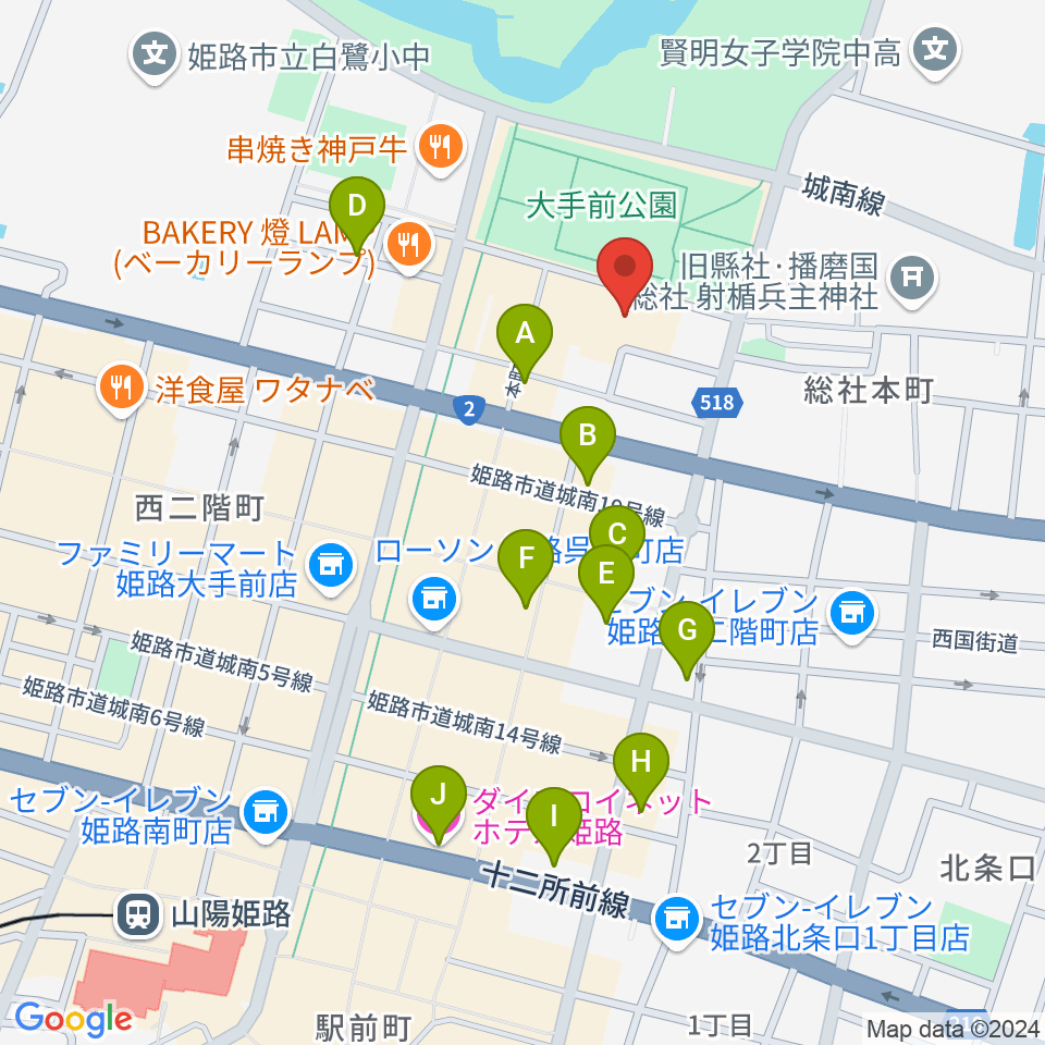 FMゲンキ周辺のホテル一覧地図