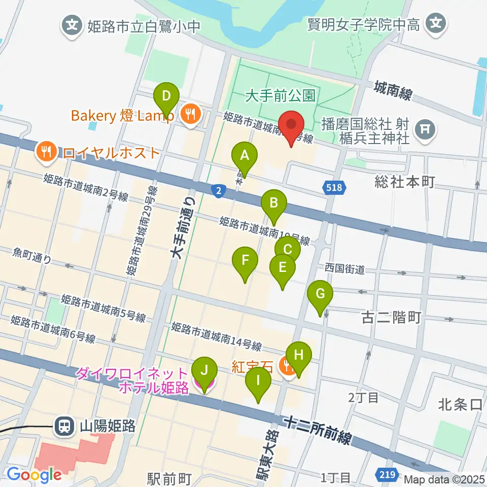 FMゲンキ周辺のホテル一覧地図