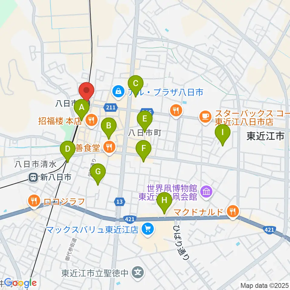 FMひがしおうみ ラジオスイート周辺のホテル一覧地図