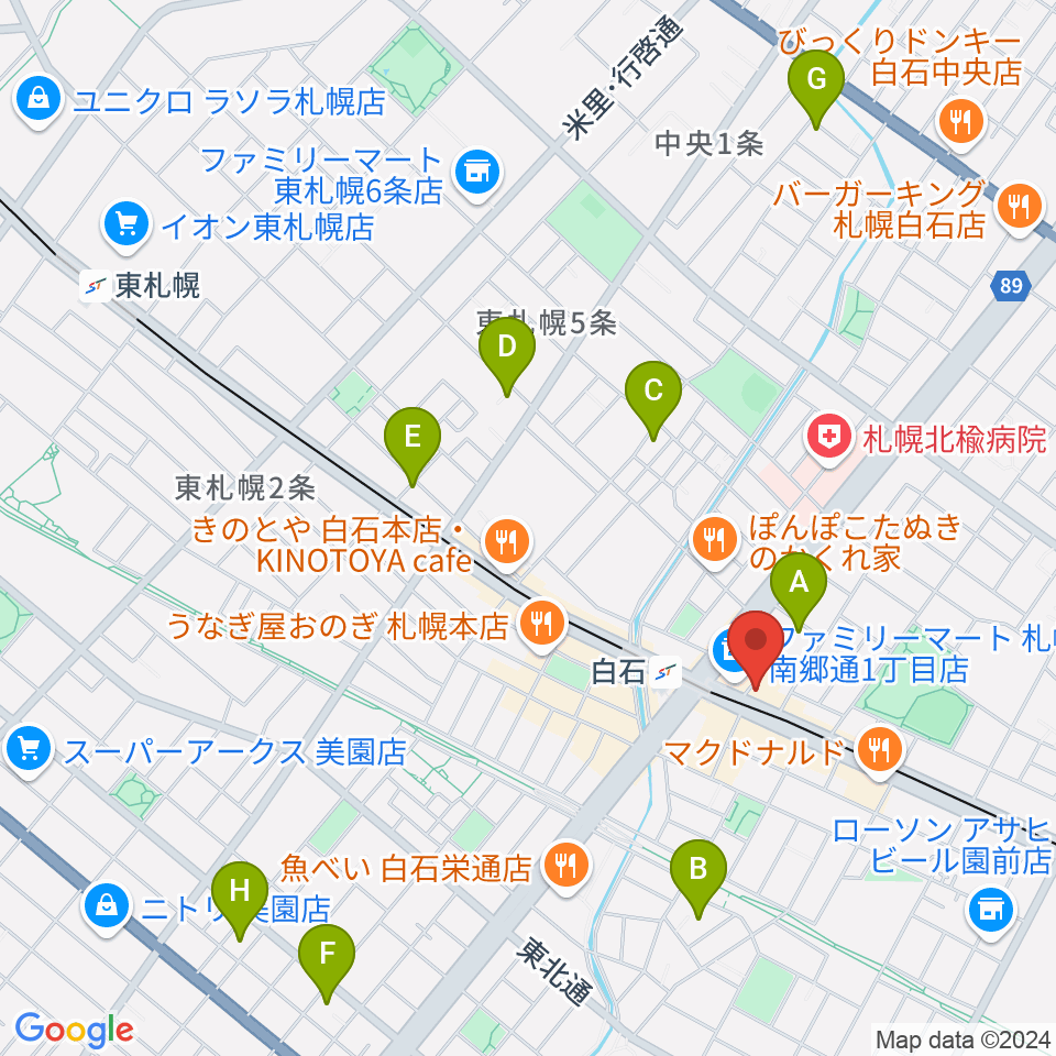 札幌Mellow周辺のホテル一覧地図