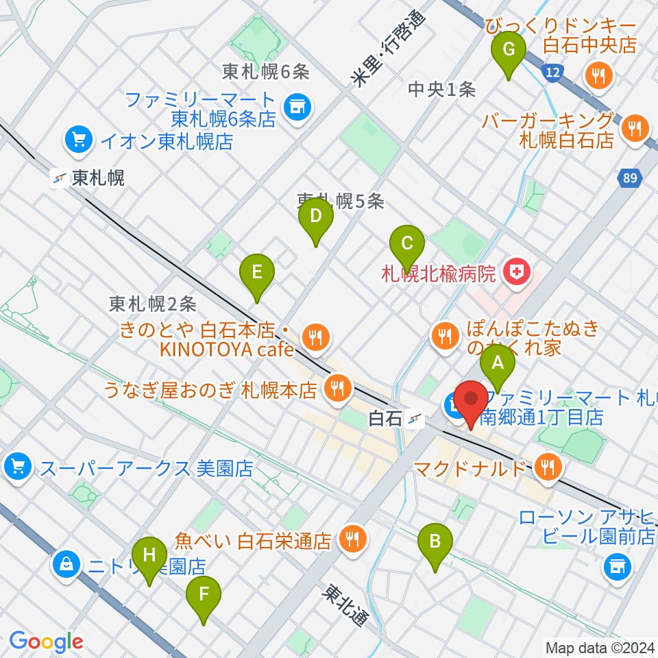 札幌Mellow周辺のホテル一覧地図