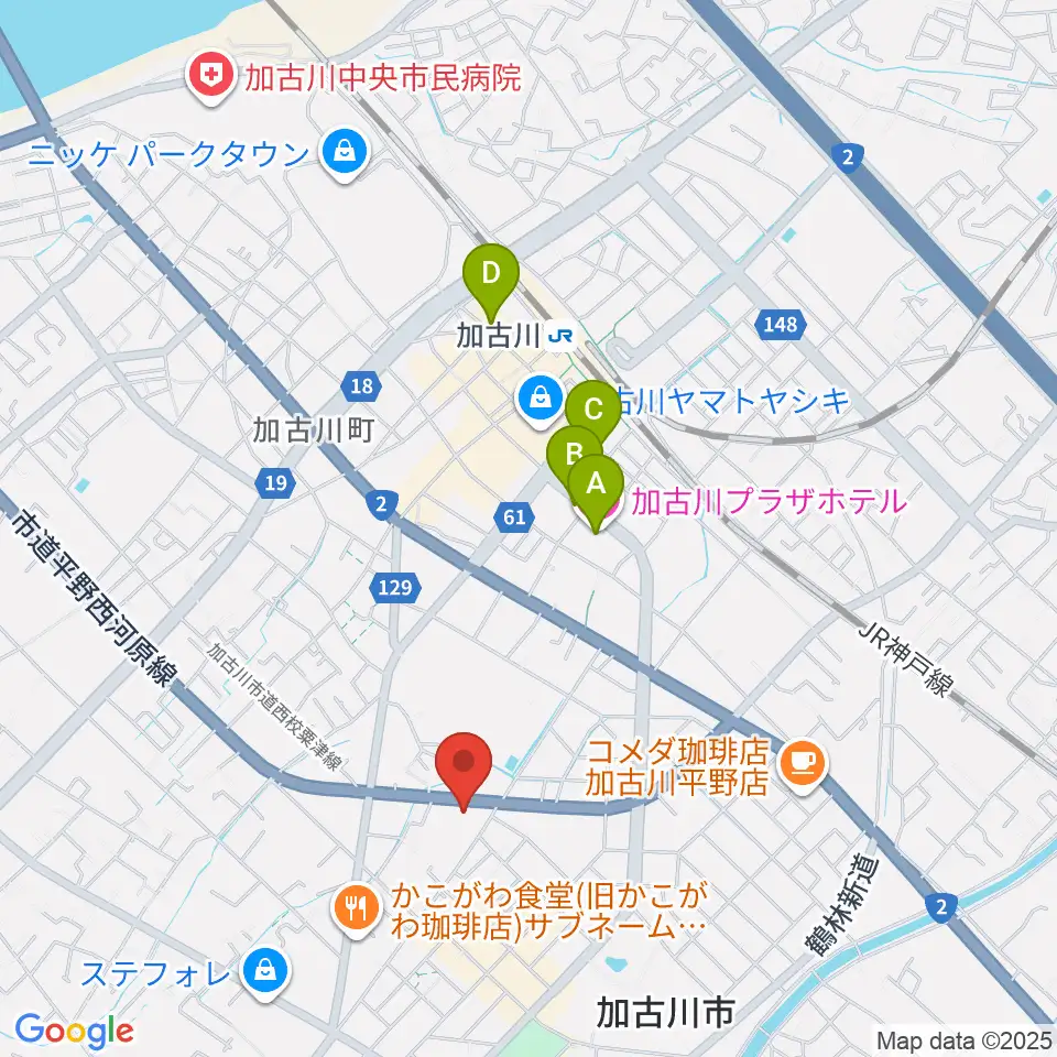 BAN-BANラジオ周辺のホテル一覧地図