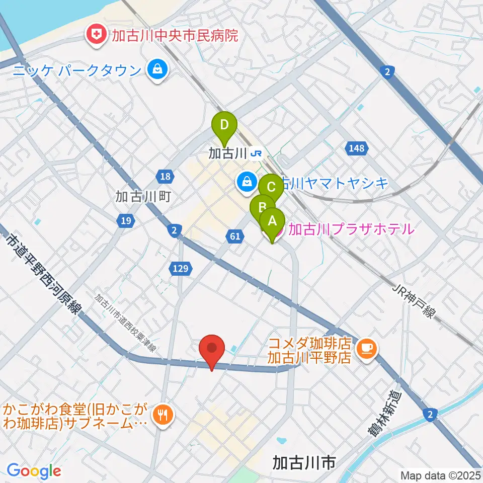 BAN-BANラジオ周辺のホテル一覧地図