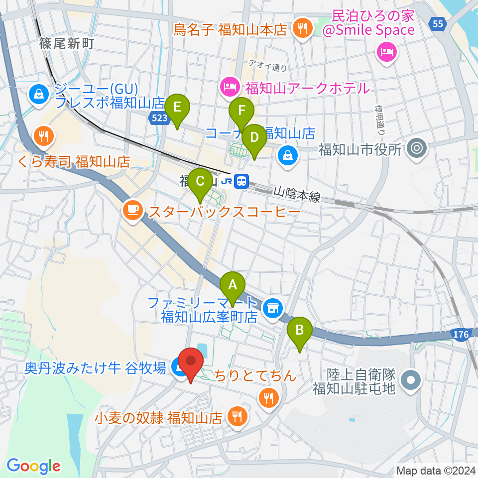 FM丹波周辺のホテル一覧地図