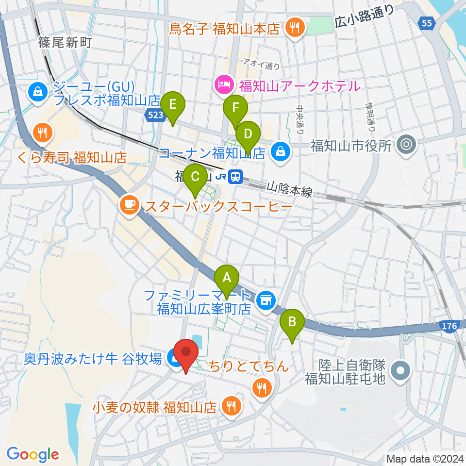 FM丹波周辺のホテル一覧地図