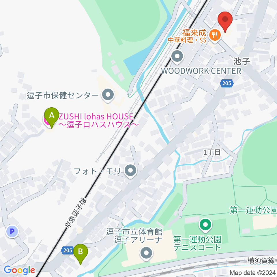 湘南ビーチFM周辺のホテル一覧地図