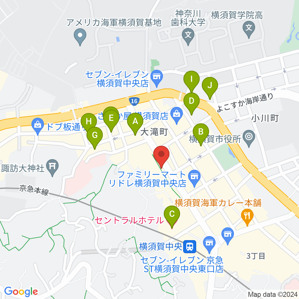 FMブルー湘南周辺のホテル一覧地図