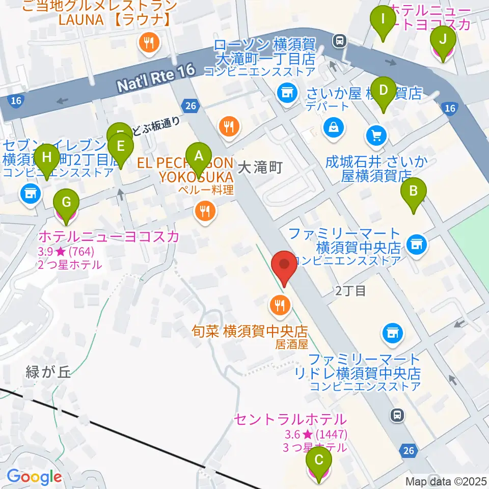 FMブルー湘南周辺のホテル一覧地図