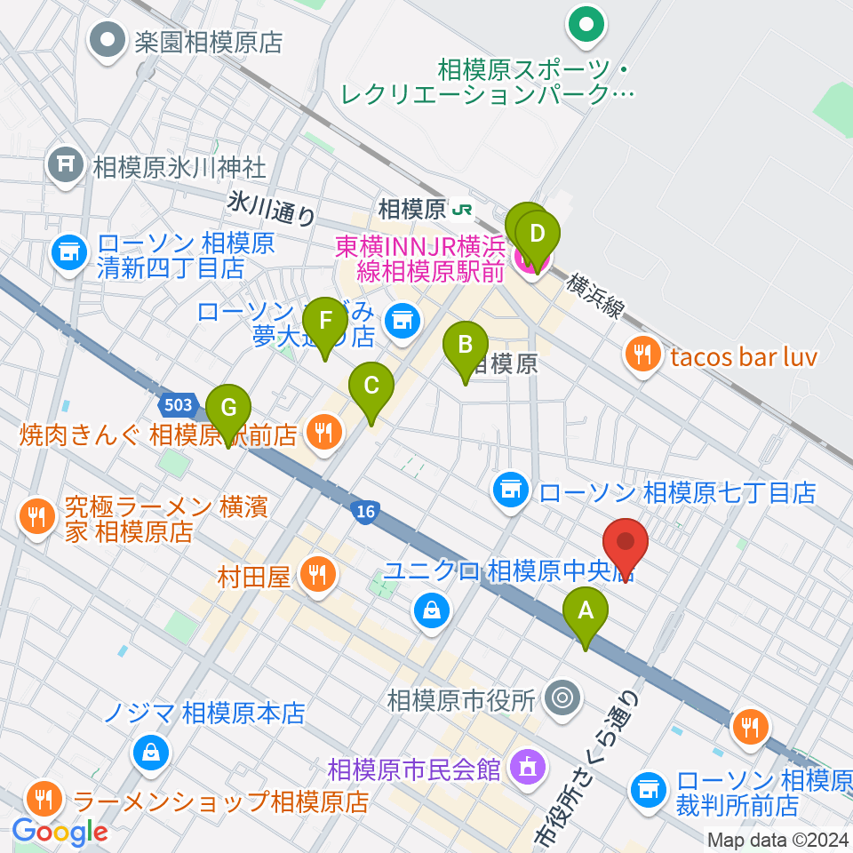 エフエムさがみ FM HOT 839周辺のホテル一覧地図