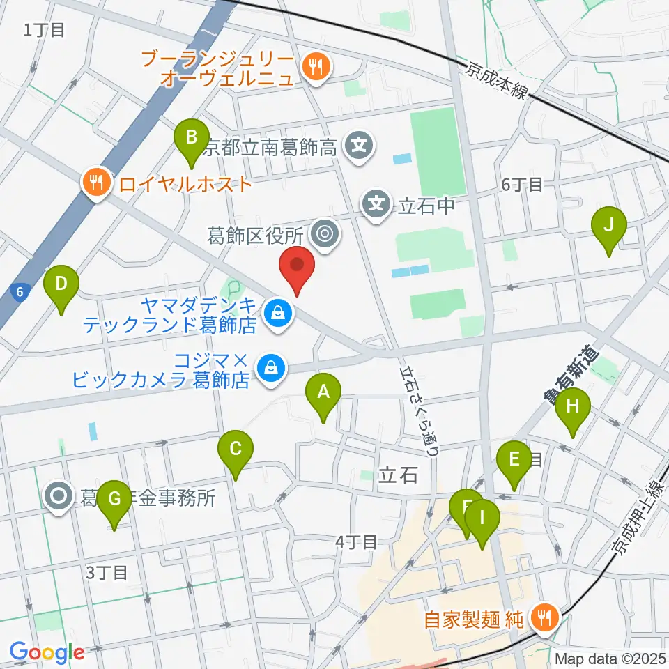 かつしかFM周辺のホテル一覧地図
