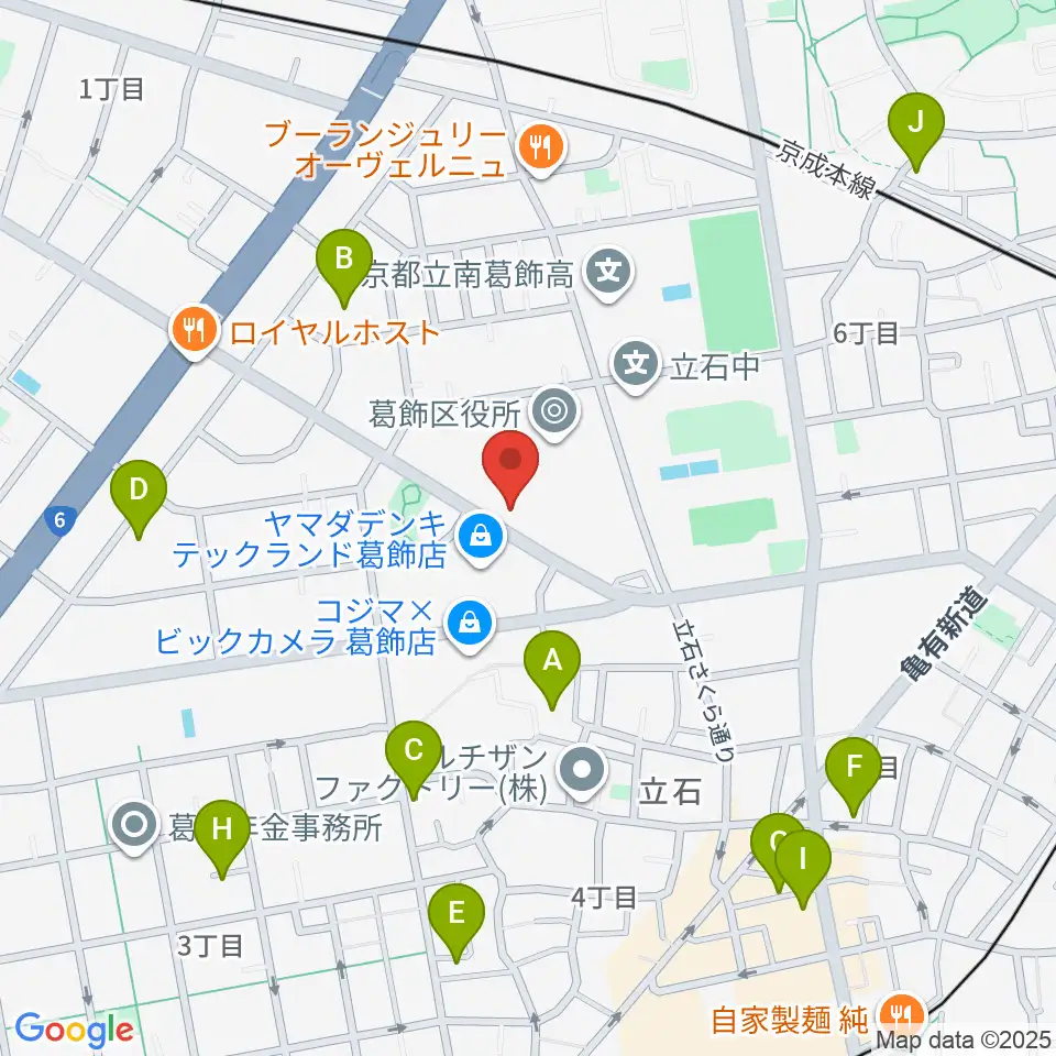 かつしかFM周辺のホテル一覧地図