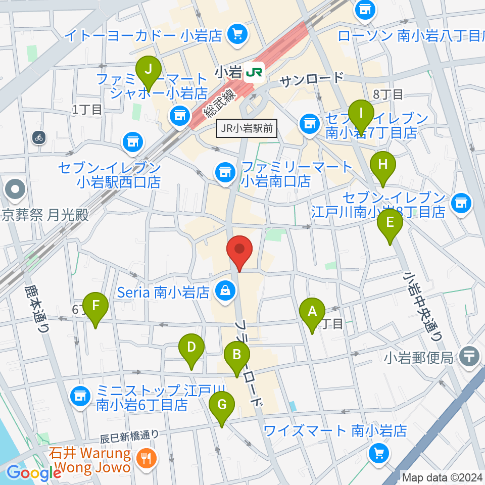 エフエム江戸川周辺のホテル一覧地図