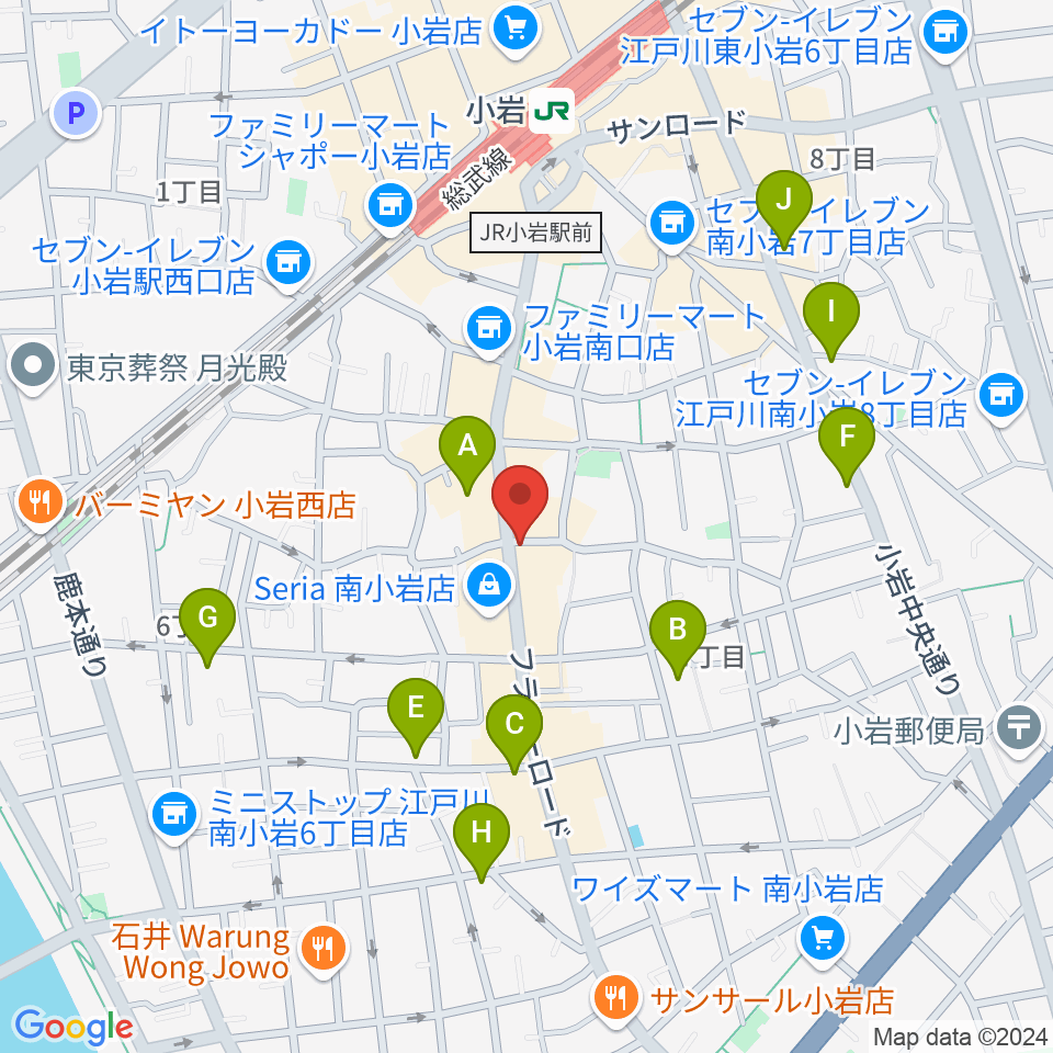 エフエム江戸川周辺のホテル一覧地図