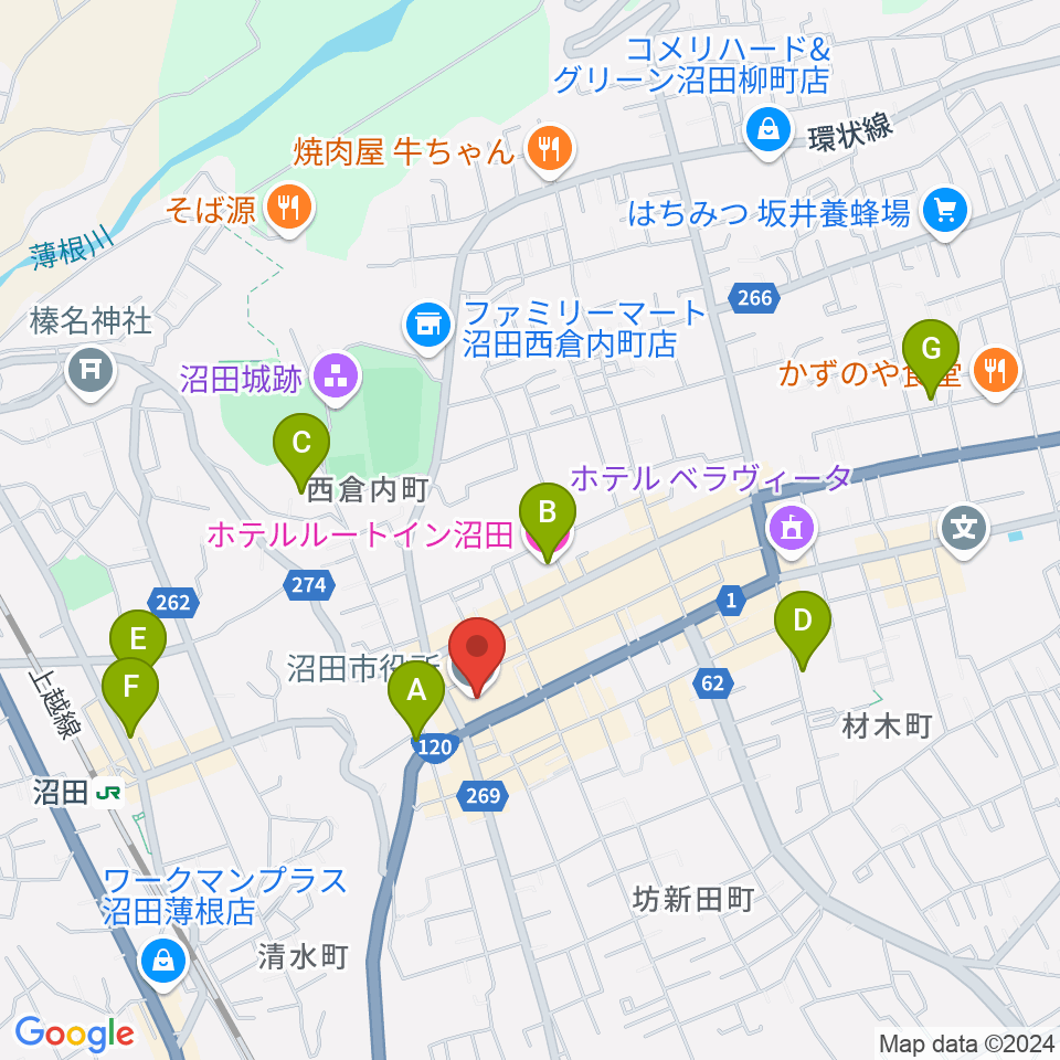 FM OZE 76.5周辺のホテル一覧地図