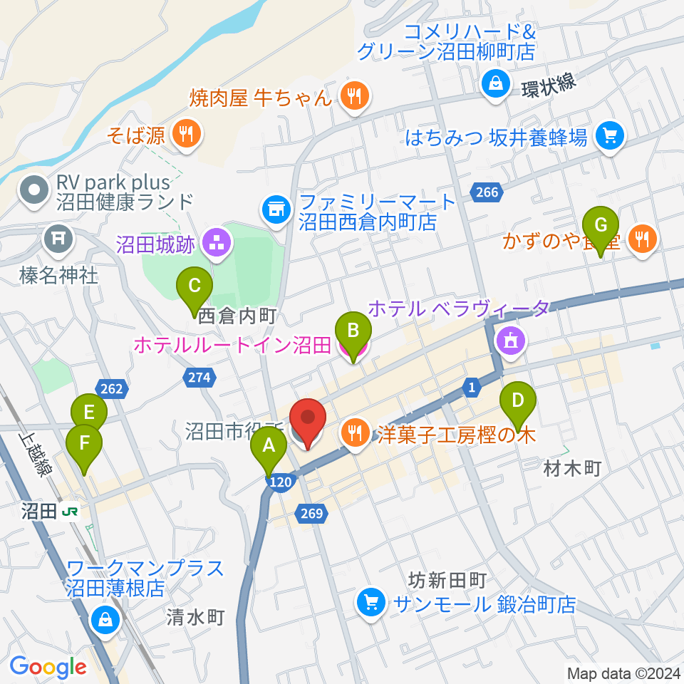 FM OZE 76.5周辺のホテル一覧地図