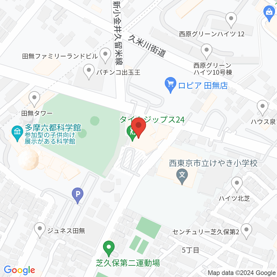 エフエム西東京周辺のホテル一覧地図