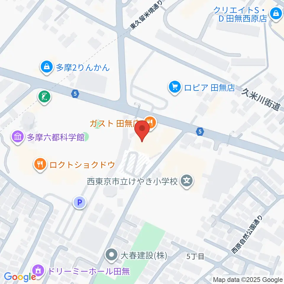 エフエム西東京周辺のホテル一覧地図
