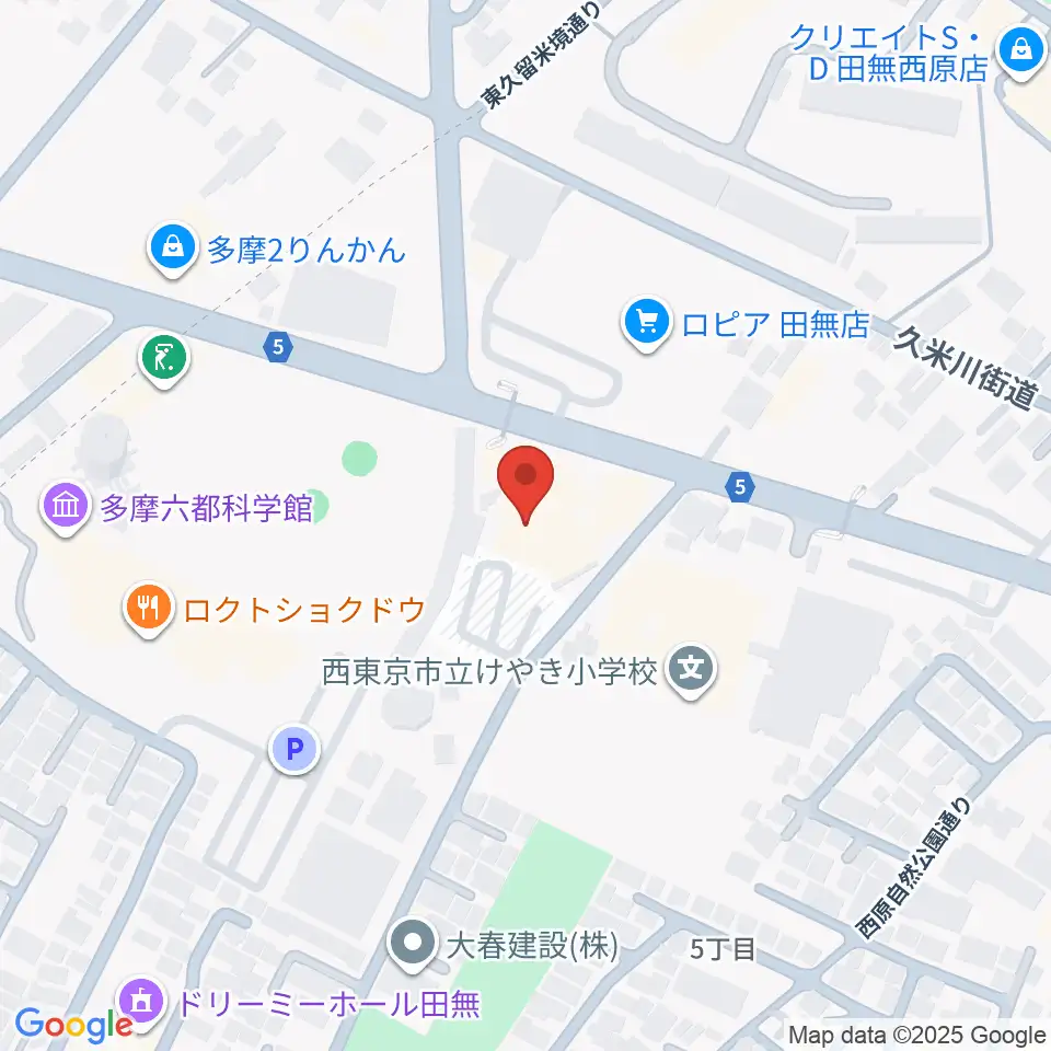 エフエム西東京周辺のホテル一覧地図