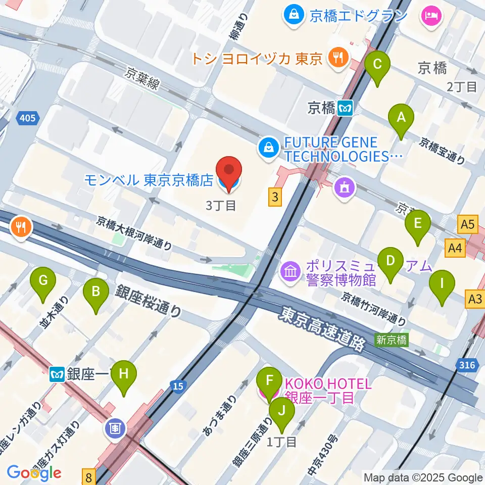 中央エフエム ラジオシティ周辺のホテル一覧地図