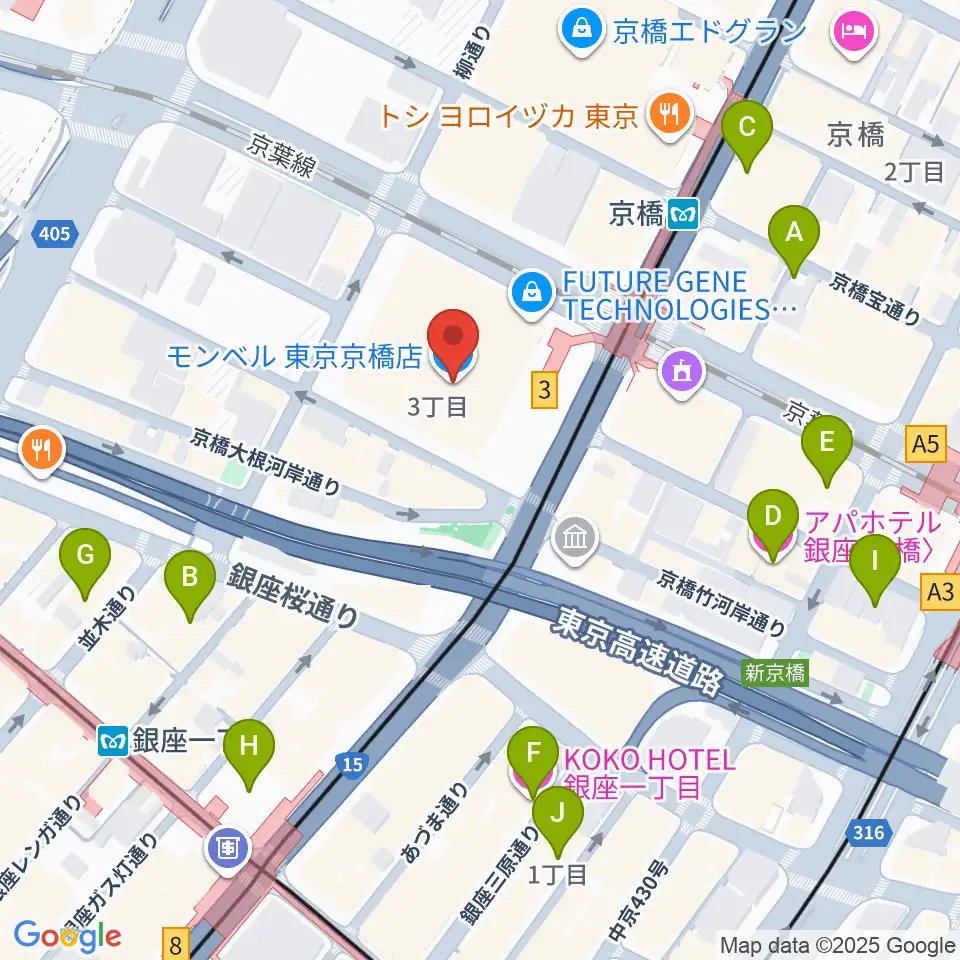 中央エフエム ラジオシティ周辺のホテル一覧地図