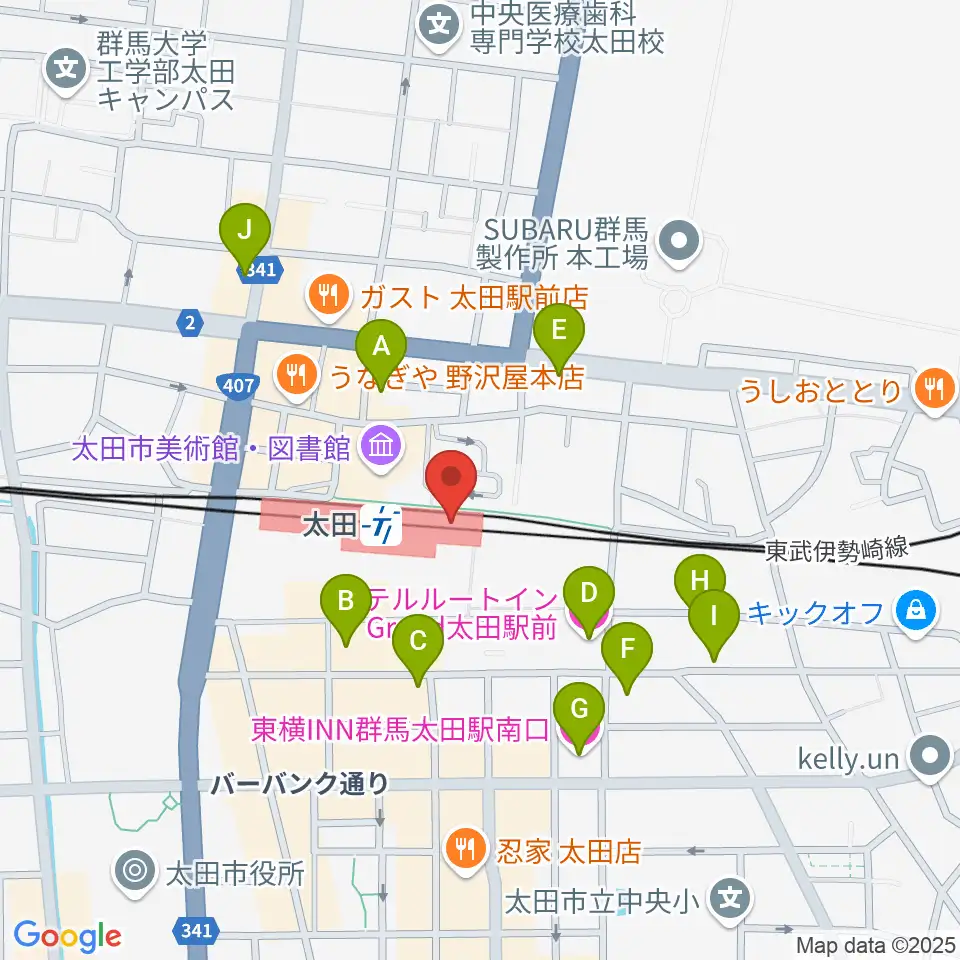 エフエム太郎周辺のホテル一覧地図