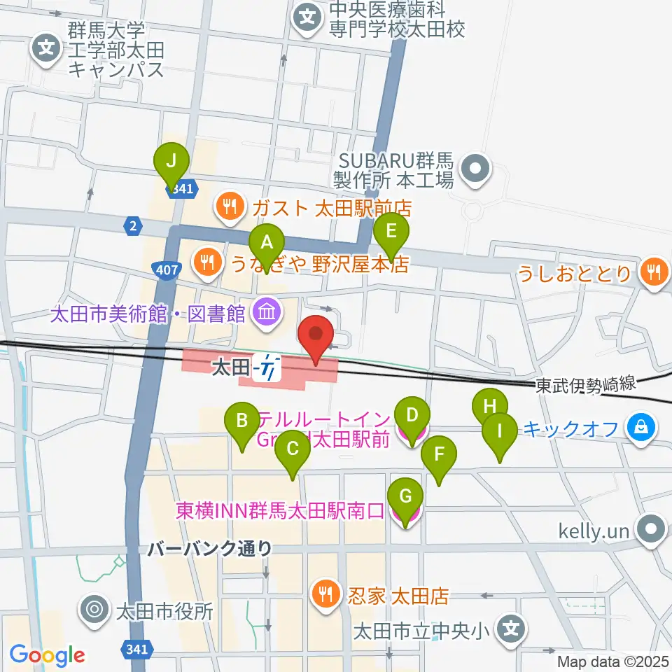 エフエム太郎周辺のホテル一覧地図