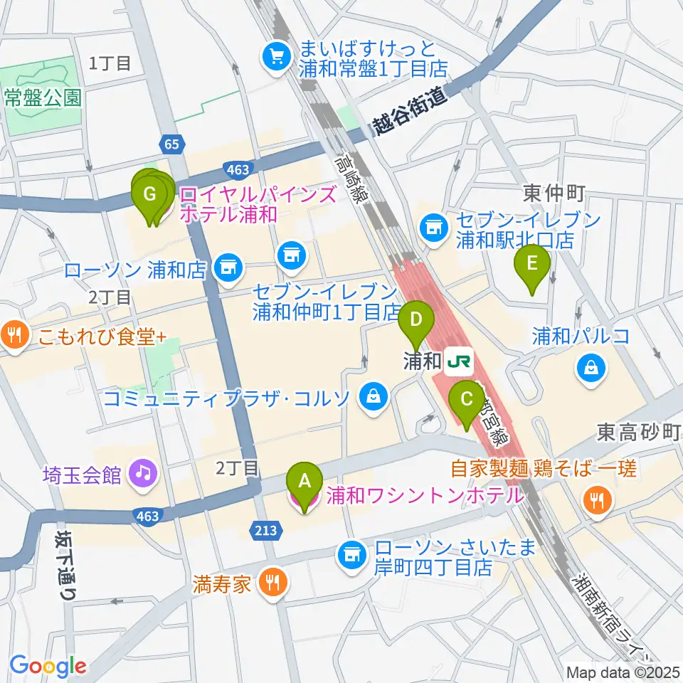 REDS WAVE周辺のホテル一覧地図