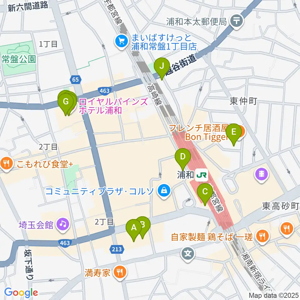 REDS WAVE周辺のホテル一覧地図