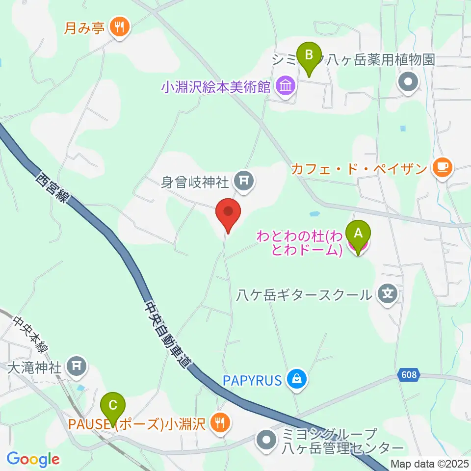 エフエム八ヶ岳周辺のホテル一覧地図