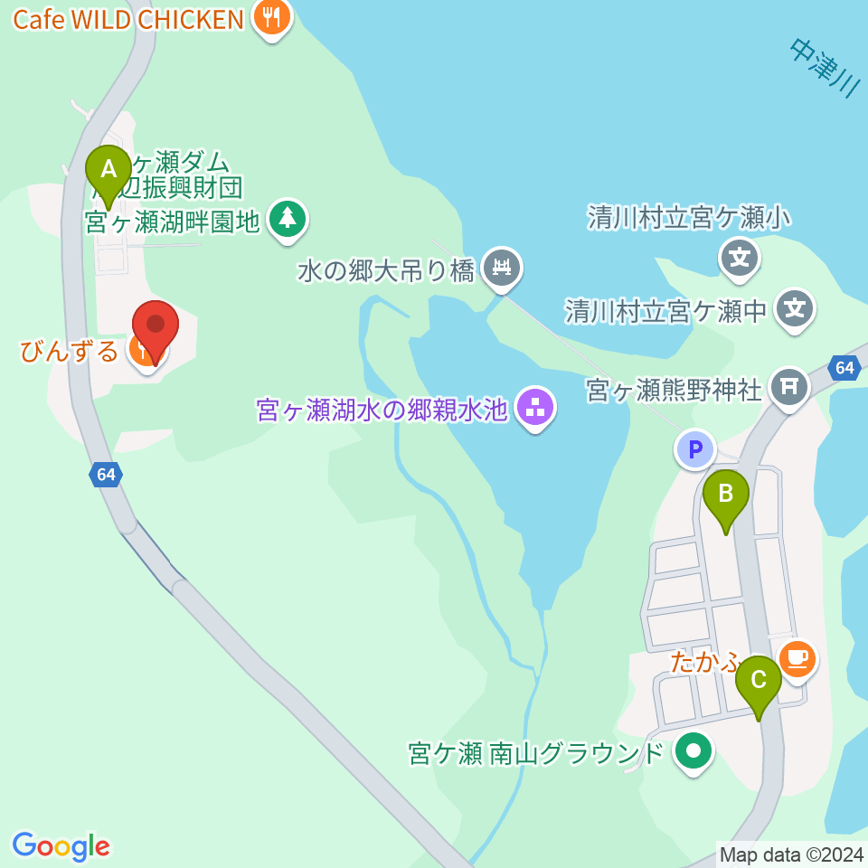 宮ヶ瀬レイクサイドエフエム周辺のホテル一覧地図