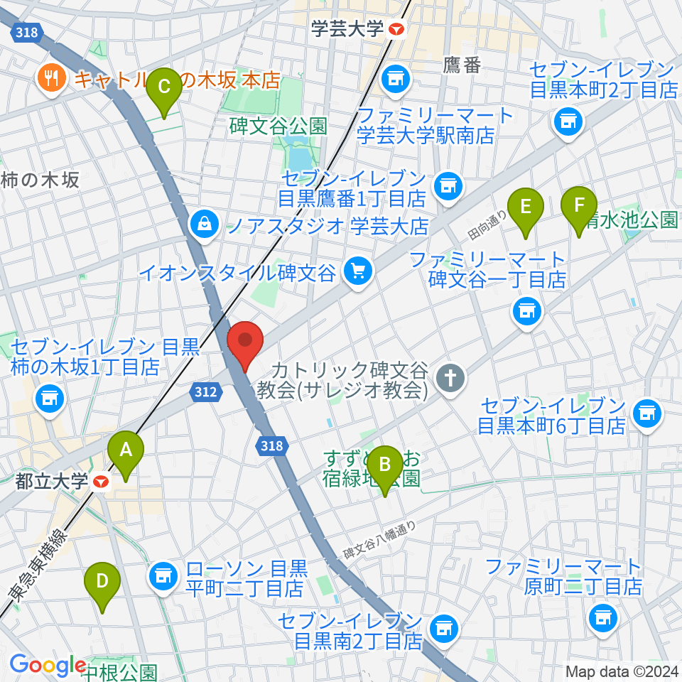 あすなろスタジオ周辺のホテル一覧地図