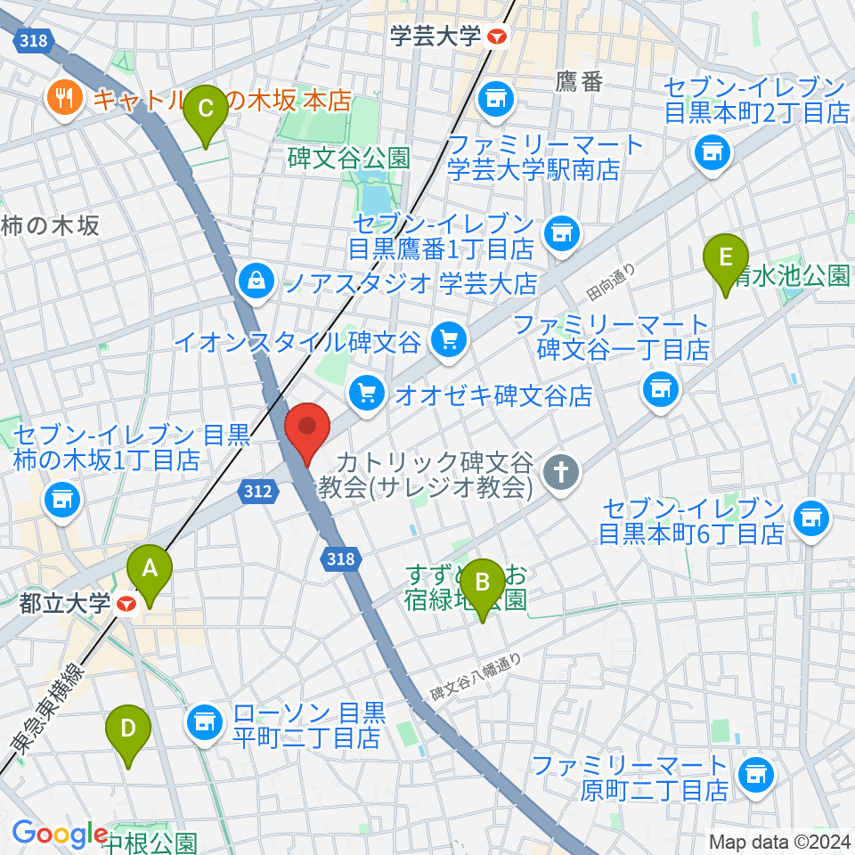 あすなろスタジオ周辺のホテル一覧地図