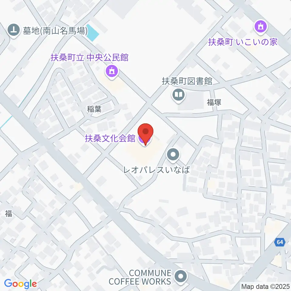 扶桑文化会館リハーサル室・ホール周辺のホテル一覧地図