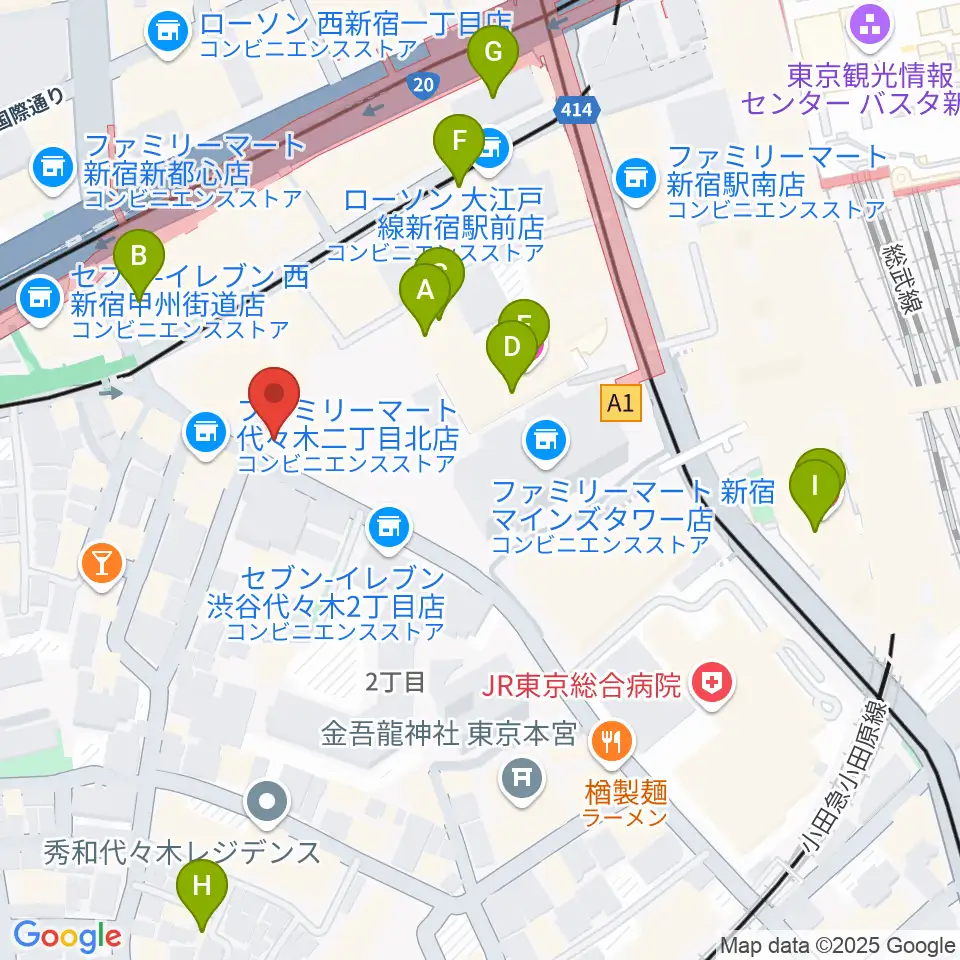 プーク人形劇場周辺のホテル一覧地図