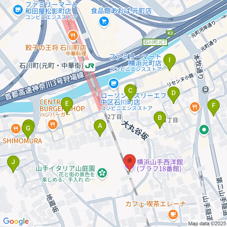 ブラフ18番館周辺のホテル一覧地図