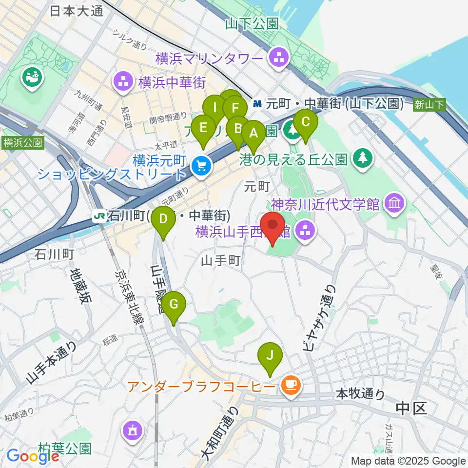 ベーリック・ホール周辺のホテル一覧地図