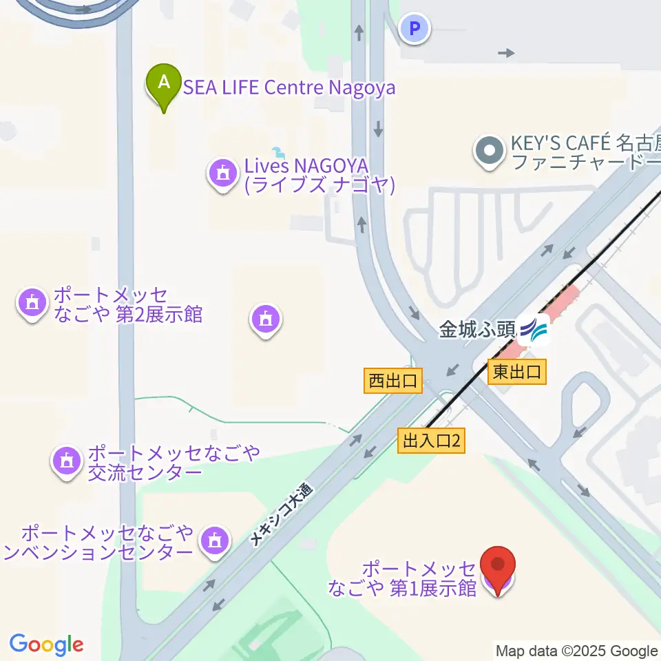 ポートメッセなごや周辺のホテル一覧地図