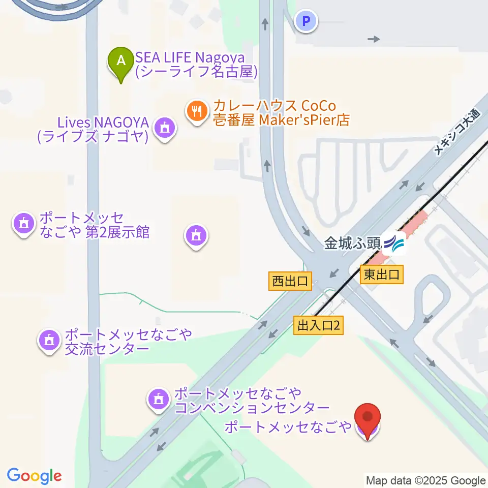 ポートメッセなごや周辺のホテル一覧地図