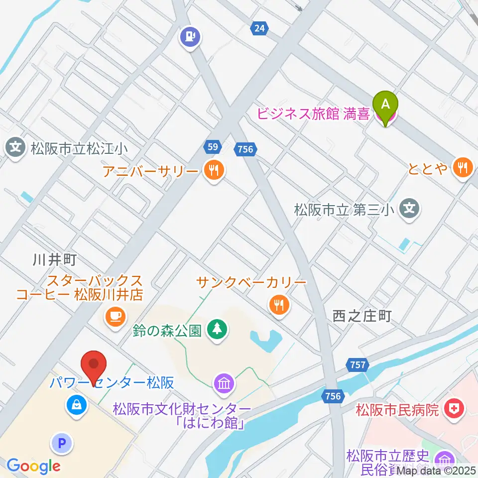 農業屋コミュニティ文化センター周辺のホテル一覧地図