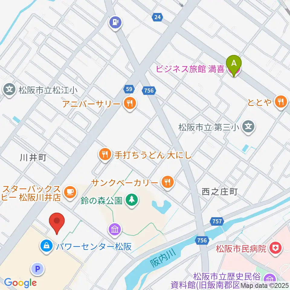 農業屋コミュニティ文化センター周辺のホテル一覧地図