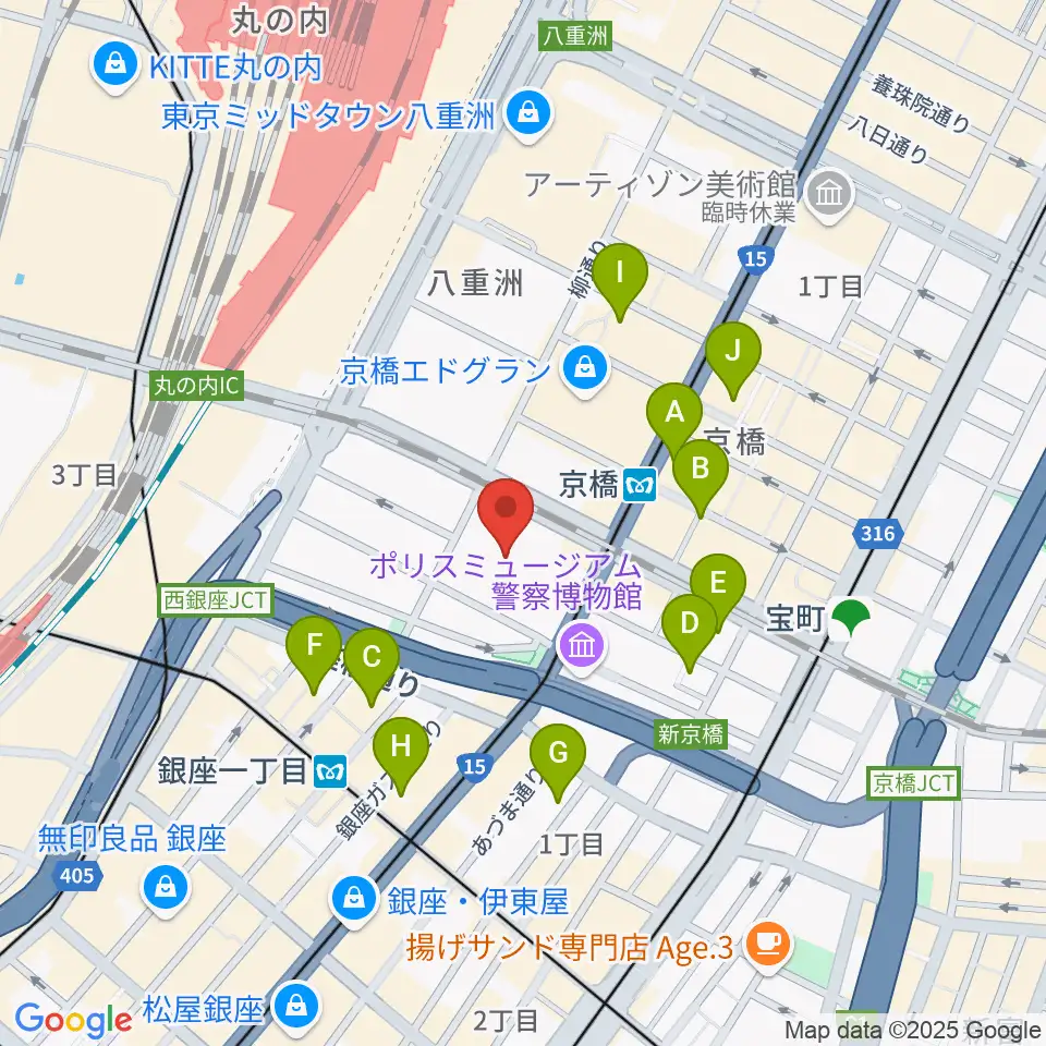 東京コンベンションホール周辺のホテル一覧地図