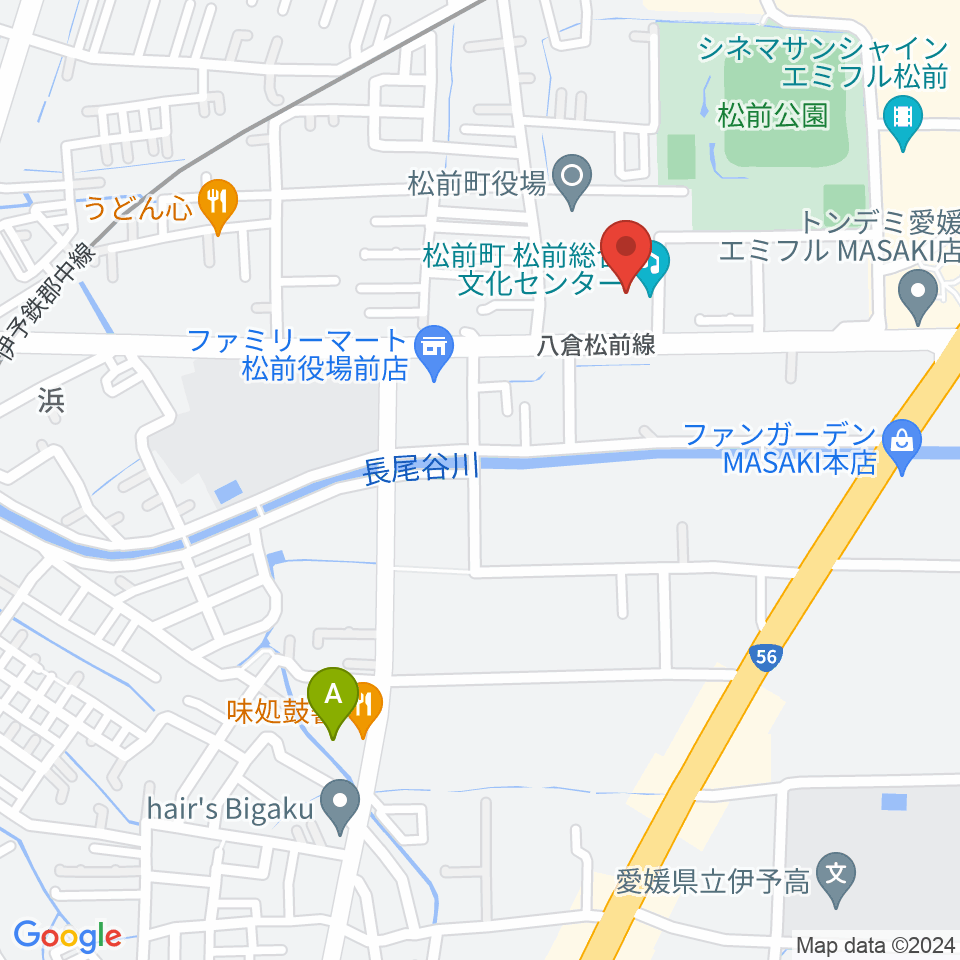 松前総合文化センター周辺のホテル一覧地図