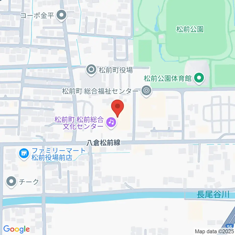 松前総合文化センター周辺のホテル一覧地図