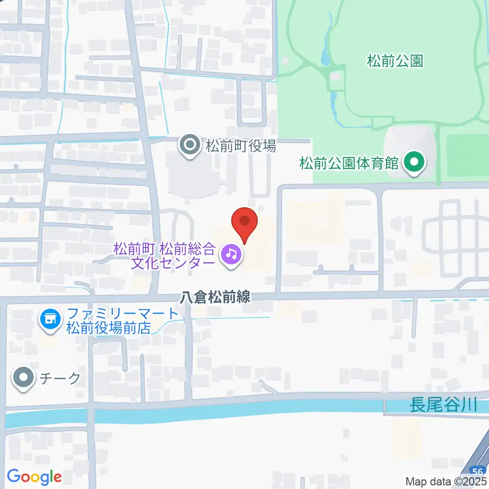 松前総合文化センター周辺のホテル一覧地図