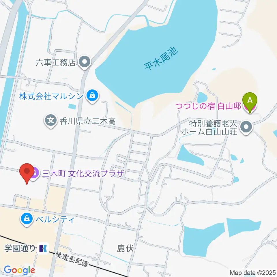 三木町文化交流プラザ周辺のホテル一覧地図