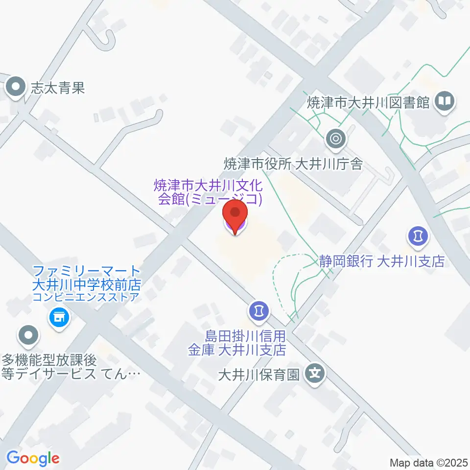 大井川文化会館ミュージコ周辺のホテル一覧地図